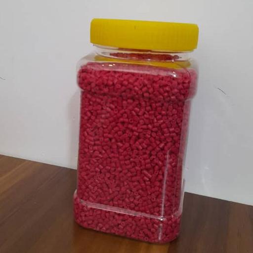 جار  پلاستیکی 1 کیلویی مربع 34گرمی شفاف با(درب ساده رنگ زرد مشکی)(70تایی)