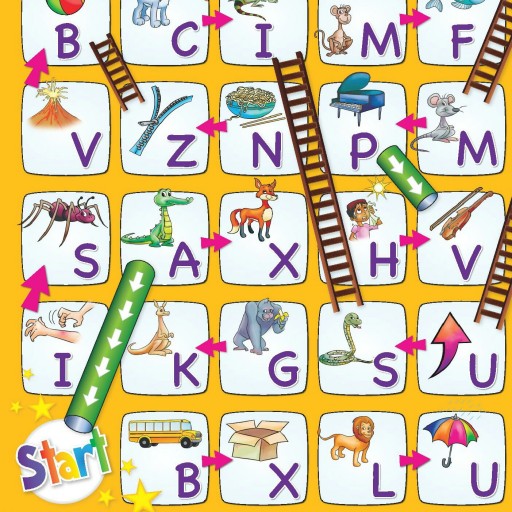 بازی تونل پله حروف الفبای انگلیسی