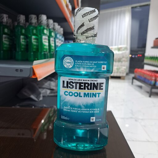 دهان شویه Listerine  محصول ترکیه حجم 500 میل