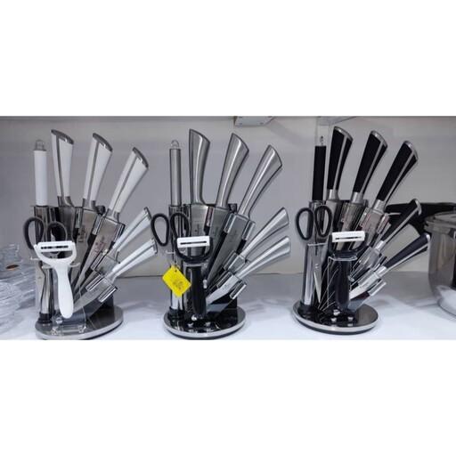 سرویس چاقو و سرویس ساطور آشپزخانه در  در طرح های مختلف 