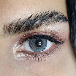 لنز چشم رنگی فصلی طبی(نمره دار) مارک دهب رنگ سولیتر