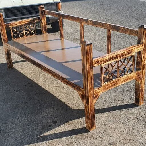  تخت سنتی تخت چوبی تخت باغی نیمکت تحویل در باربری مقصد 