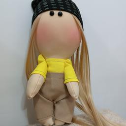 عروسک روسی زیبا دستساز 20سانتی جنس بدن پارچه درجه یک و الیاف طبیعی بدون حساسیت مخصوص کودکان شما