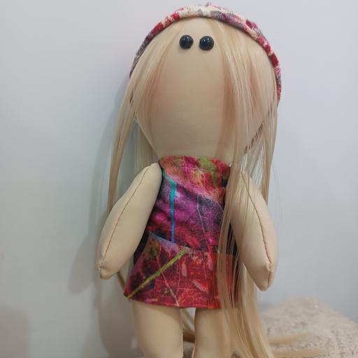 عروسک روسی زیبا دستساز 20سانتی جنس بدن پارچه درجه یک و الیاف طبیعی بدون حساسیت😍