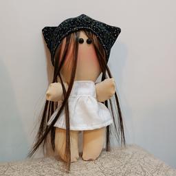 عروسک روسی زیبا دستساز  20سانتی جنس بدن پارچه درجه یک و الیاف طبیعی بدون حساسیت