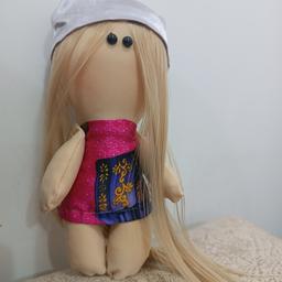 عروسک روسی زیبا دستساز 20سانتی جنس بدن پارچه درجه یک و الیاف طبیعی بدون حساسیت مناسب کوچولوهای شما