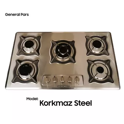 اجاق گاز صفحه ای جنرال پارس مدل Korkmaz Steel 