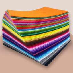 نمد رنگی بسته ای (سایز 150x100 سانتی متر - ضخامت 2 میلی متر)(پک 10  ورقی - رنگ انتخابی)(عمده-ارسال رایگان)