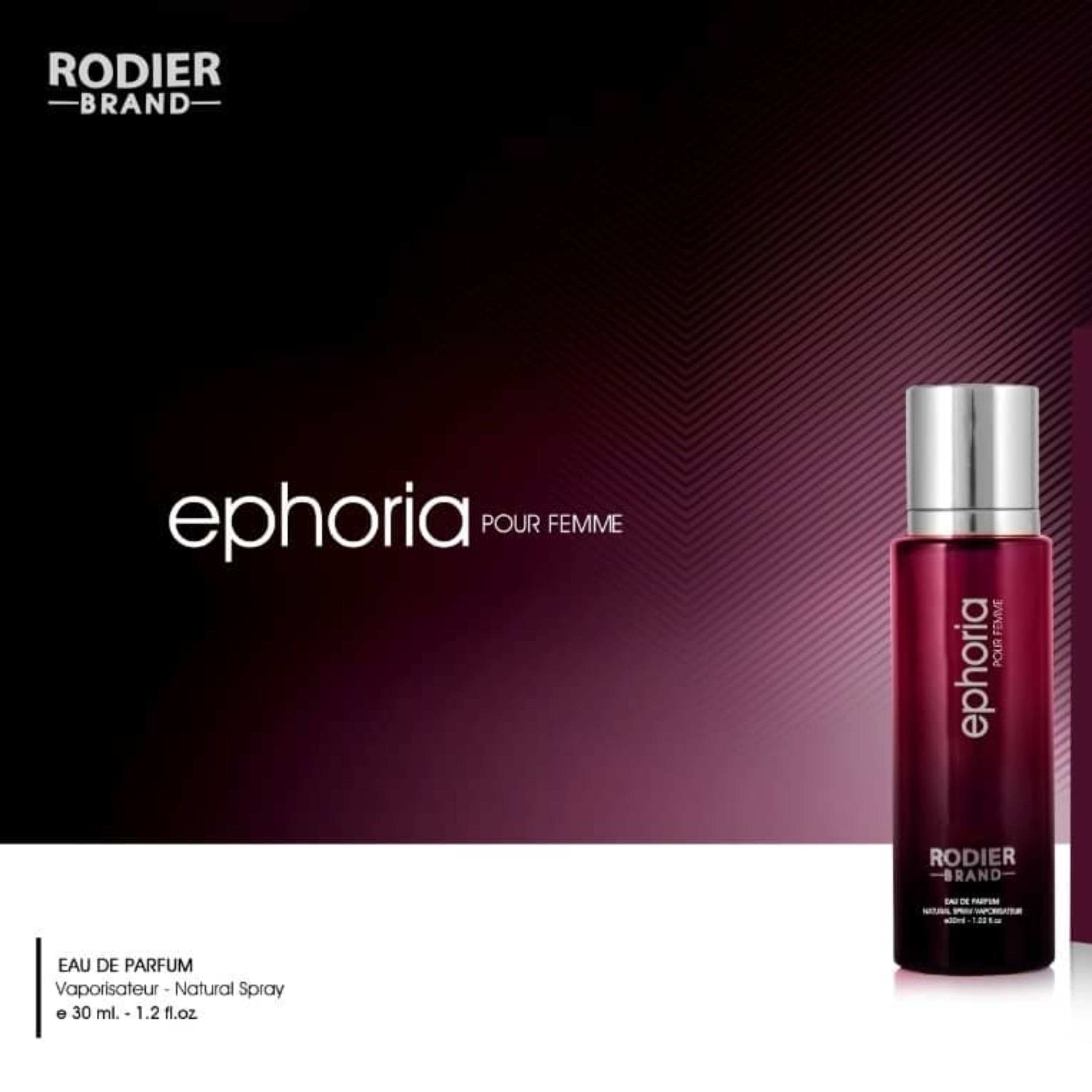 عطر جیبی زنانه 30 میل برند رودیر ایفوریا (Ephoria)