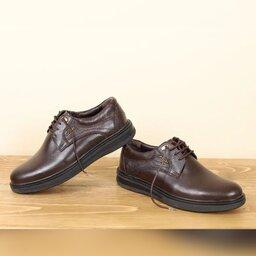 کفش طبی مردانه مدل پاناما برند فرزین تمام چرم طبیعی بسیار راحت و باکیفیت در رنگبندی مشکی و قهوه ای 