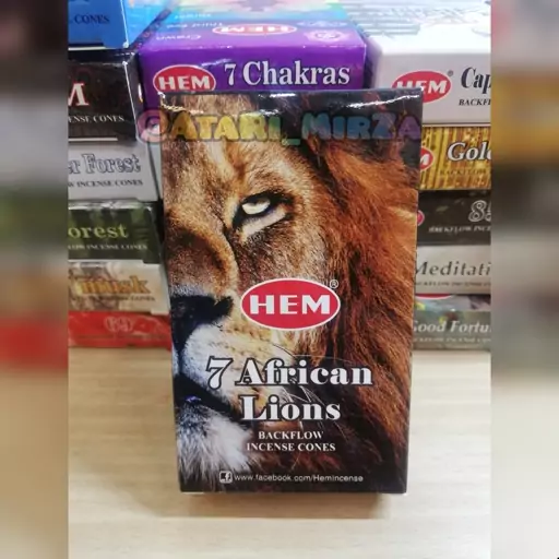 عود آبشاری هم رایحه هفت شیر آفریقایی بسته 10 عددی  7 African Lions