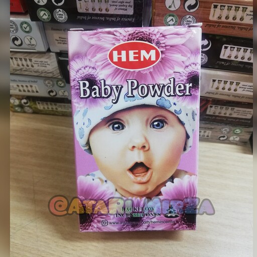 عود آبشاری هم رایحه پودر بچه بسته 10 عددی. Baby Powder 