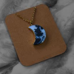 گردنبند ماه شبتاب آبی