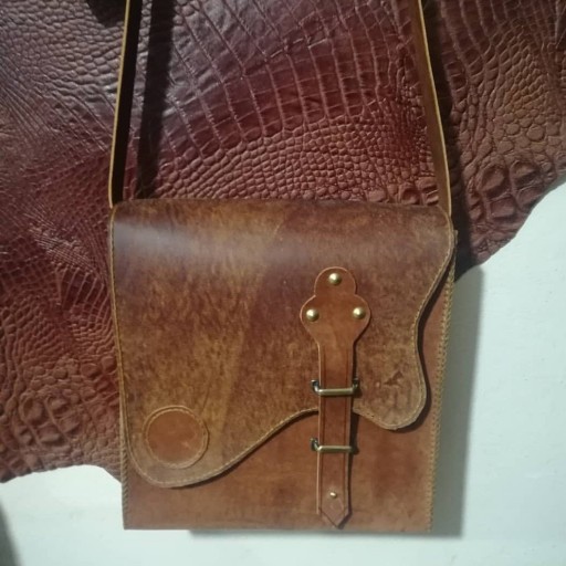 کیف دوشی زنانه چرم طبیعی 4001