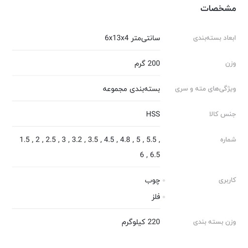 مجموعه 12عددی مته دیواری و بتن شیلی تولز 