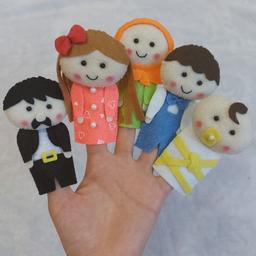 عروسک انگشتی خانواده( 5 عدد)