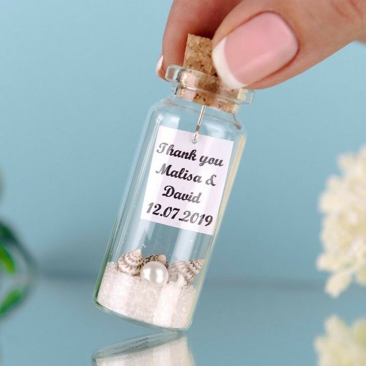 گیفت(یادبود)تم ساحلی شیشه 5.5سانتی متر