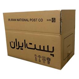 کارتن پستی پست ایران سایز 6 پک 10 عددی استاندارد پنج لایه قهوه ای رنگ