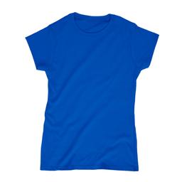 تیشرت نخی آریوس آبی شالی آستین کوتاه زنانه (دارای سایزبندی)