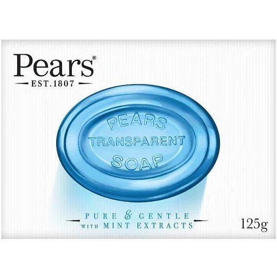 صابون گلیسیرینه پیرز Pears شفاف کننده رایحه نعناع Mint بسته 6 عددی