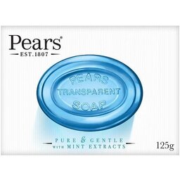 صابون گلیسیرینه پیرز Pears شفاف کننده رایحه نعناع  Mint بسته 6 عددی