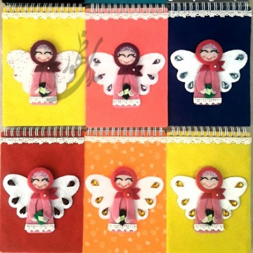 دفترچه نمدی طرح فرشته