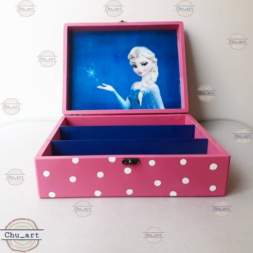 جعبه لوازم التحریر با طرح آنا و السا هدیه ای برای بچه ها