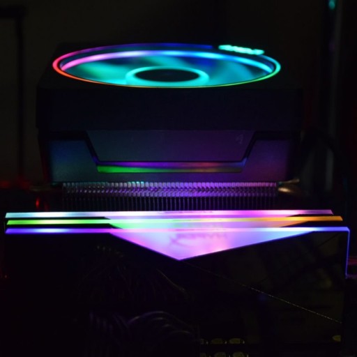 کاور رم خنک کننده وهیتسینک رم کامپیوتر رقص نور دار RGB نقره ای