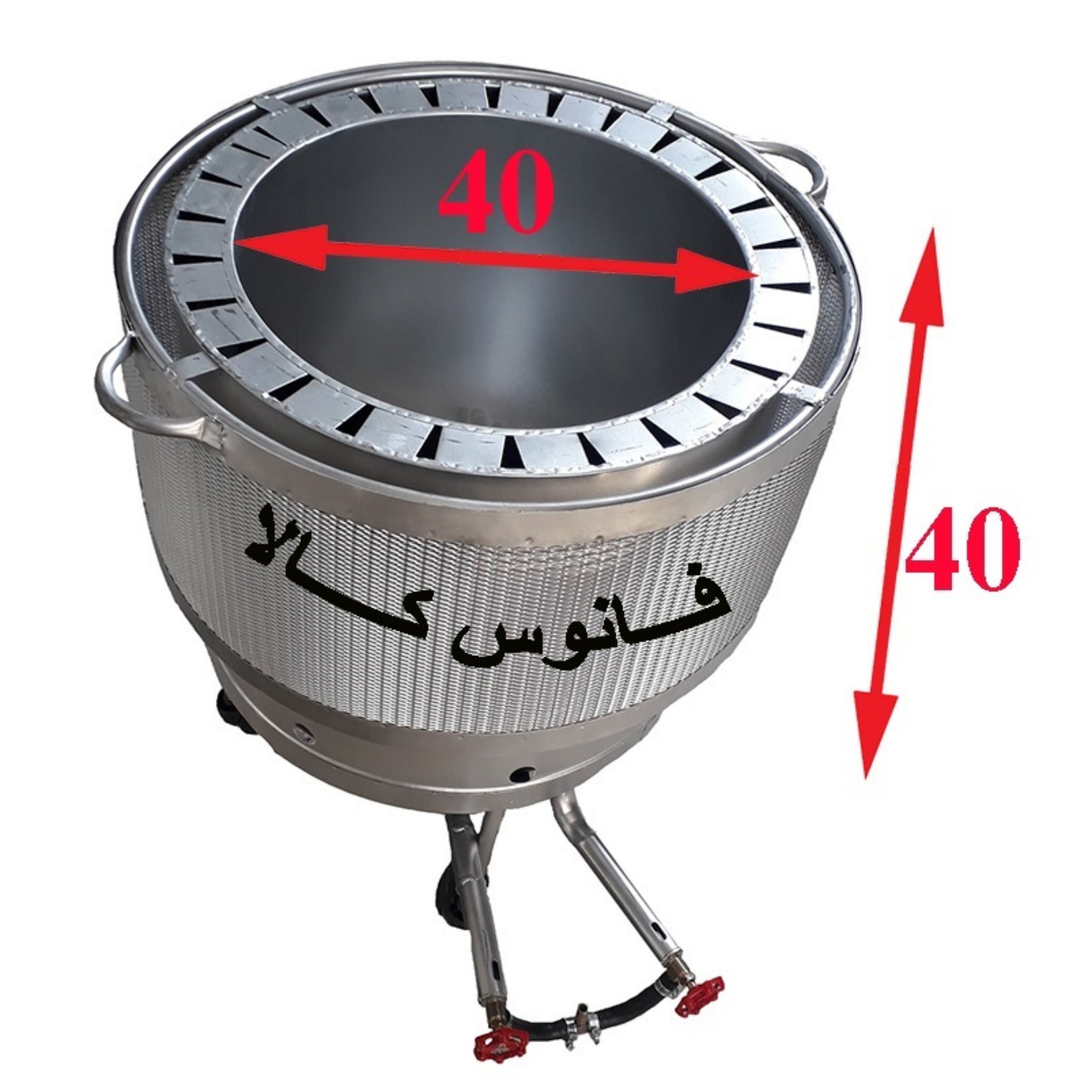 تنور گازی نان پزی 40 در 40-تنور گازی پخت نان (پس کرایه)