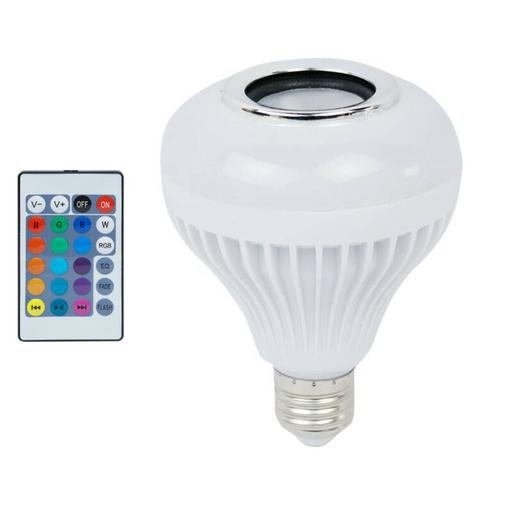 لامپ LED اسپیکر دار بلوتوثی LED Music Bulb 12W E27  ریموت کنترل و قابلیت چندرنگ