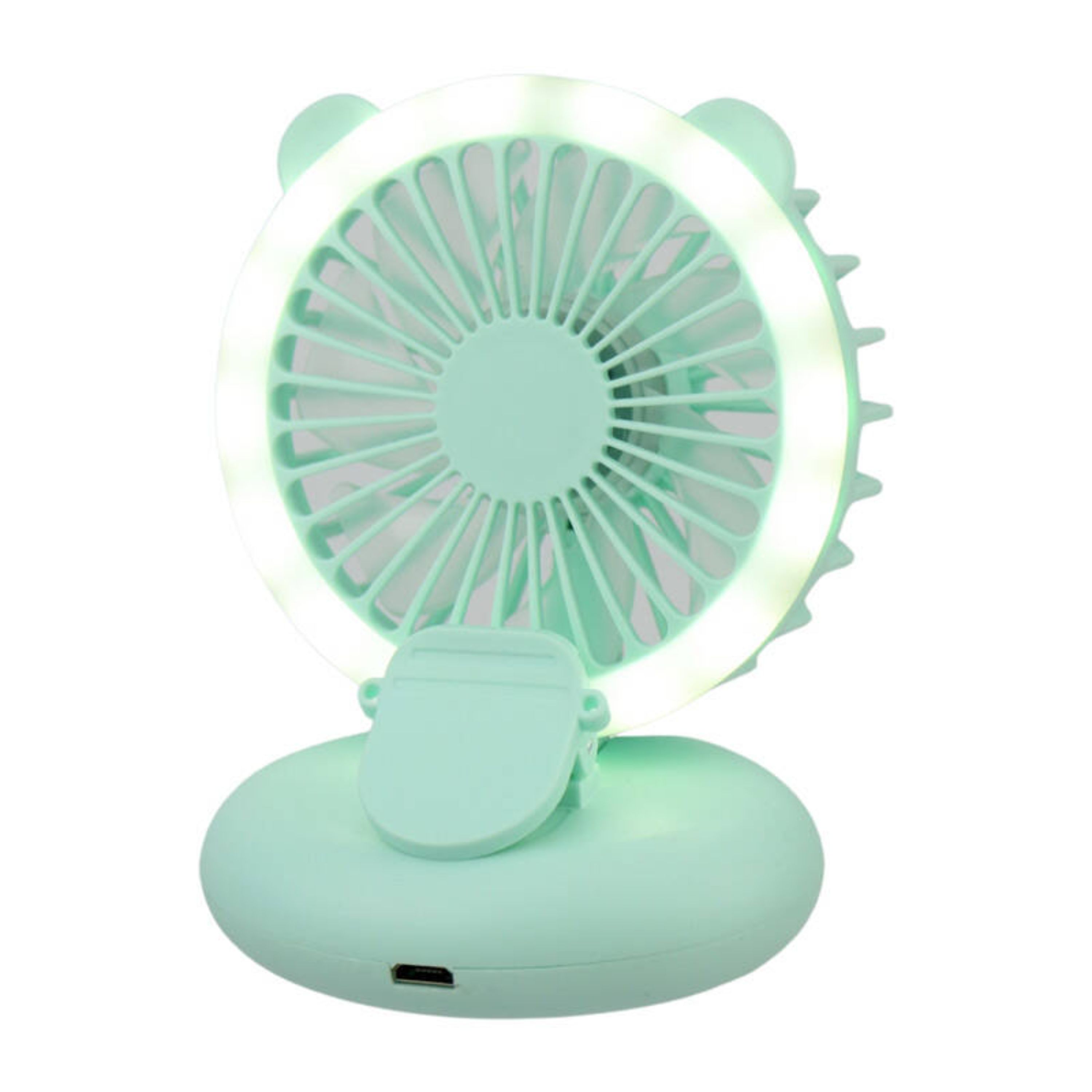 رینگ لایت و پنکه شارژی Luminous Mini Fan D11