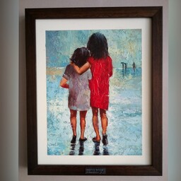 تابلو نقاشی رنگ روغن خواهرانه