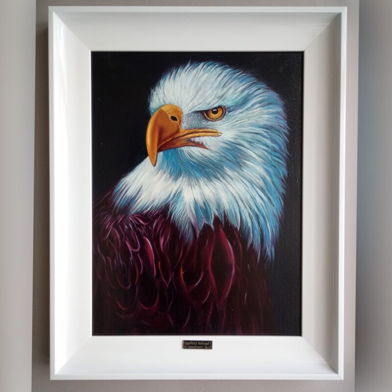 تابلو نقاشی عقاب رنگ روغن
