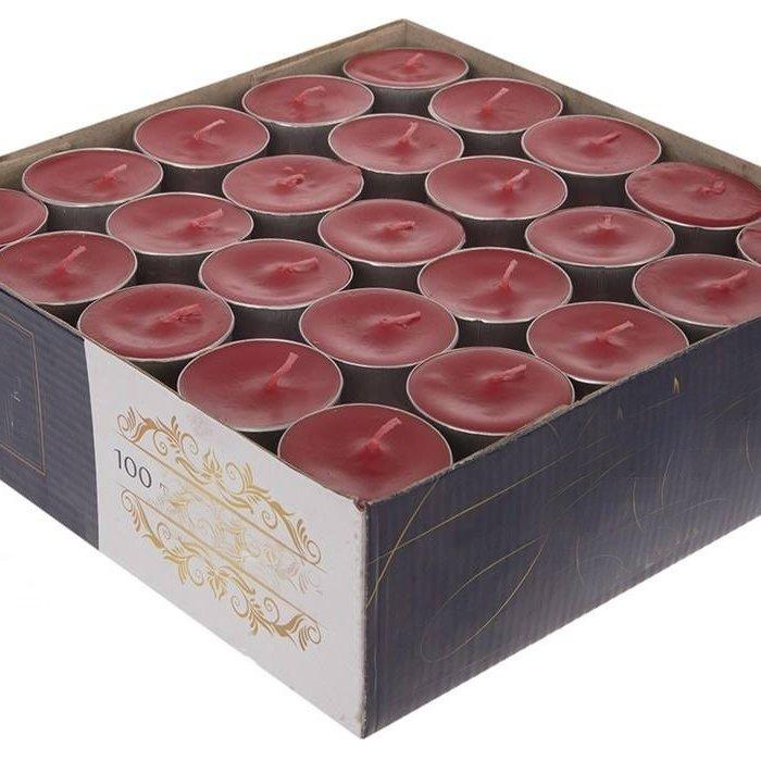 شمع وارمر (شمع سکه ای)قرمز بسته 100 عددی وزن 1350 گرم 

