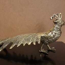 مجسمه برنزی طاووس دم دراز