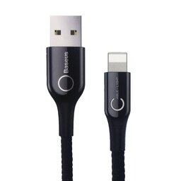 کابل تبدیل USB به Lightning اپل آیفون باسئوس مدل C-Shaped به طول 1 متر