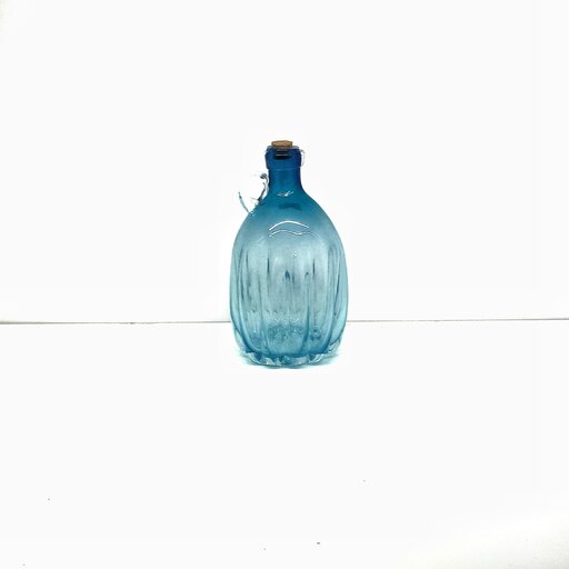 بطری شیشه ای دسته دار دست‌ساز ایرانی