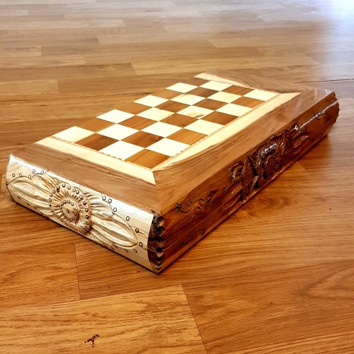 شطرنج منبت و معرق چوب گردو