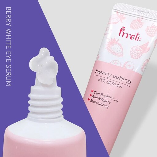 کرم دور چشم توت سفید پرتی Prreti Berry White Eye Serum روشن کننده،ضد چروک و آبرسان پرتی