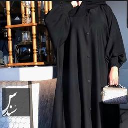 مانتوعبایی عربی ساده کرپ الیزه تولیدی حجاب سُندُس 