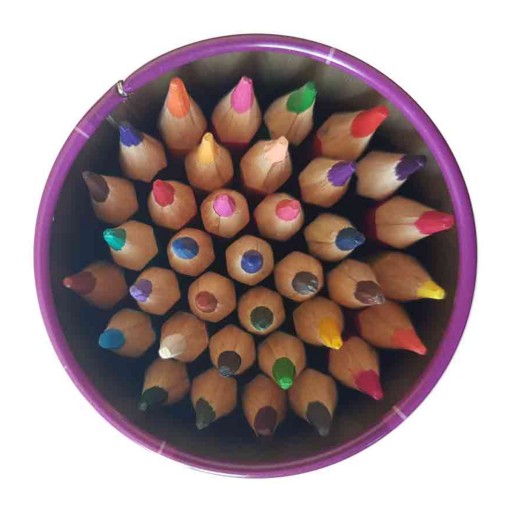 مداد رنگی 36 رنگ  پیکاسو PICASSO استوانه ای(لوله ای) - جعبه فلزی