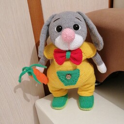 عروسک خرگوشی ناز  قابل شستشو  کار دست دومیل  شادکنک دل کودکان