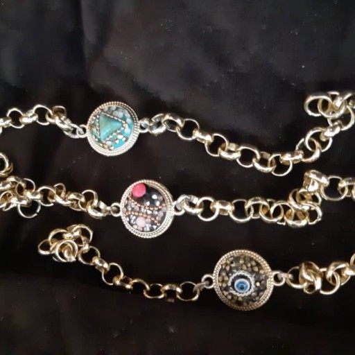 دستبند طلایی با خرجکار سوارسکی