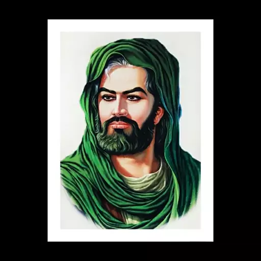 تابلو تمثال امام حسین علیه السلام.قاب عکس زیبای شمایل اباعبدالله الحسین علیه السلام