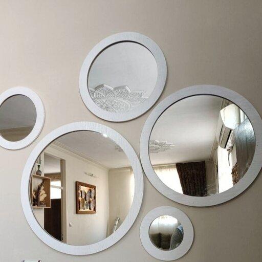 آینه پنچ تیکه سفید