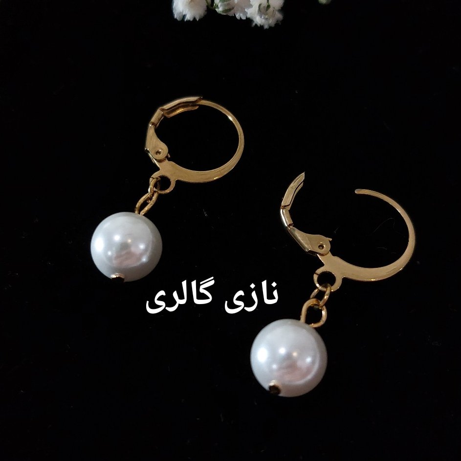 گوشواره مرواریدی گوشواره زنانه گوشواره شیک گوشواره خاص زنانه گوشواره ضد حساسیت گوشوار رنگ ثابت گوشواره راحت گوشواره چفتی