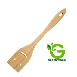 کفگیر آشپزی چوبی بامبو  طرح لبخند کد Gw40202009