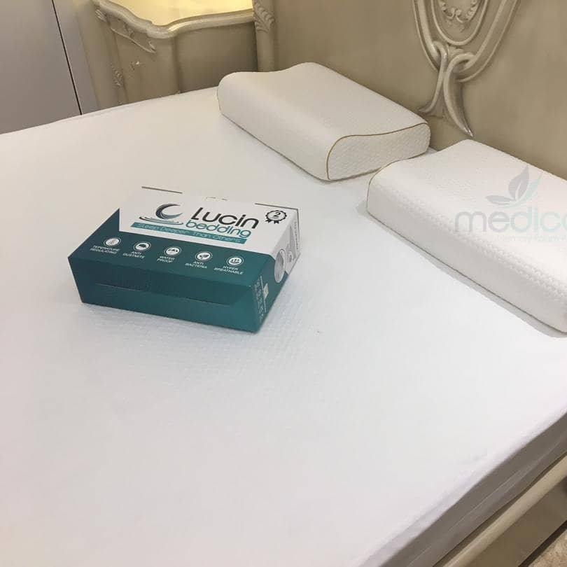 محافظ تشک ضدآب سایز 130 در 70 لوسین رنگ طوسی