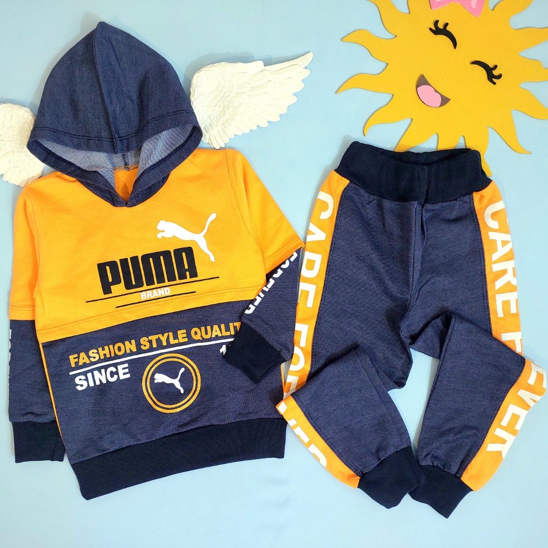 هودی شلوار پسرانه طرح لی پوما