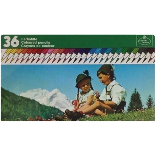 مداد رنگی 36 رنگ جعبه فلزی سوسمار اصل آلمانی